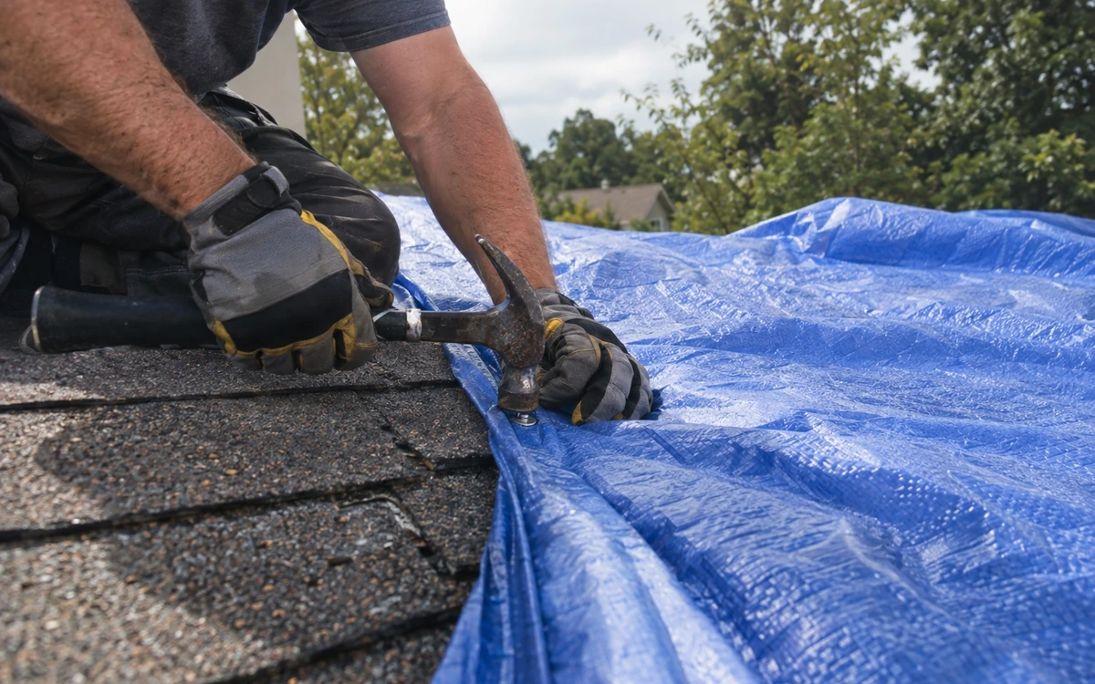 Emergency roof tarping contractor